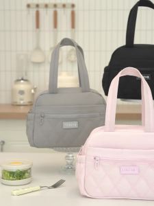 Square Insulated Food Storage Lunch Bag Handheld Bento Carrier RH2577