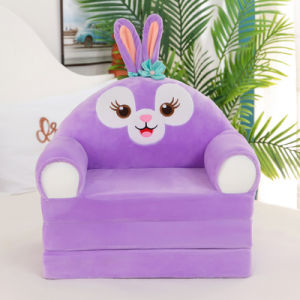 Foldable Childrens Sofa Bed Kindergarten Baby Seat Afternoon Nap Small Sofa Detachable Washable Boys Girls Fun Toy Pattern