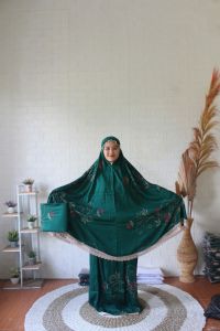 BAYAR DI TEMPAT(COD)/MUKENA LADY EMBROIDERY JUMBO/MUKENA LADY ORI JUMBO/MUKENA BORDIR TASIKMALAYA/MUKENA MURAH