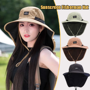 Quick-Drying Anti-UV Protection Hats Adjustable Summer Wide Brim Fisherman Caps for Women Men Outdoor Sports Accessories
