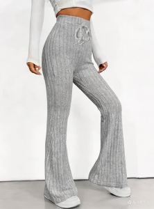 Womens Lounge Leggings Pants High Waisted Hip Lift Wide Leg Yoga Running Elastic Leggings Quick Dry Breathable Casual Wear
