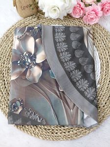 Hijab Bergo Kerudung Instan Oval Jersey printing motif bunga model Terbaru Terlaris dan murah.