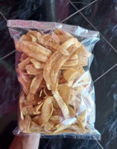 Keripik pisang rasa original dan asin gurih berat bersih 1 kg