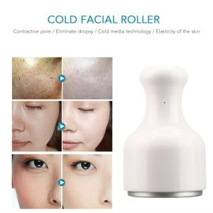 Con Lăn Làm Mát Da Mặt Bằng Nhựa Trắng Không Dùng Điện Giúp Se Khít Lỗ Chân Lông Massage Mặt Phục Hồi Da.