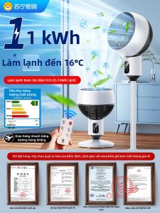 Quạt Điều Hòa Không Khí NOCCCLILI Siêu Yên Tĩnh Quạt Sàn Nhỏ Di Động Có Màn Hình Kỹ Thuật Số Bảo Vệ Quá Nhiệt