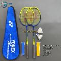 RAKET BADMINTON YONEX PAKET LENGKAP MODEL LANGSUNG - RAKET BULUTANGKIS PEMULA. 