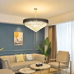Modern Lustre Crystal Big Led Chandelier Lighting Living Dining Room Decor Led Chandeliers Lamp Bedroom Hanging Lights Luminaire