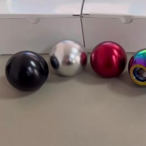 Car Gear Shift Aluminum Alloy Car Gearshift Handle Circle Car Gear Shift Knob Automatic Transmission Head Change With Adapter