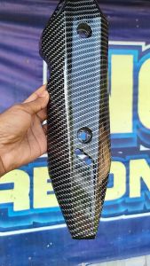 (2PCS) CORONG DAN KENALPOT VARIO 125 150 NEW CARBON CORONG BAHAN plastiK