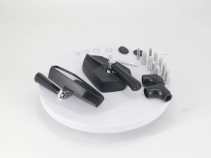 （2-Way Install） Baphomet Premium Side Mirror Side Mirror Mount Full CNC Line Art Design HD Lens Universal