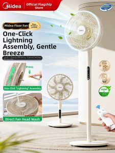 Midea | Easy-Install Quiet Adjustable Smart Pedestal Fan