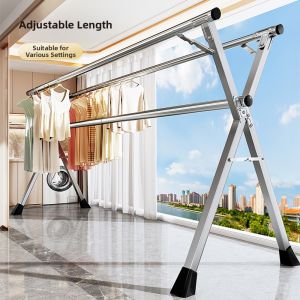 BEISHU | Adjustable Indoor Outdoor Clothes Drying Rack