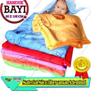 Handuk Bayi Karakter Warna Halus dan Lembut Size 100 x 50 Cm/Handuk Bayi Murah-VEGASUS Store(COD)