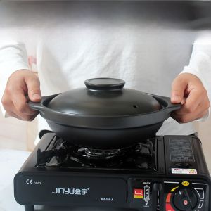 High Temperature Resistant Clay Pot for Commercial Use Yellow Braised Chicken Rice Fan Canteen Style Cooking Utensil