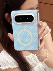 YINIMAO | Magnetic Sky Blue Simple Translucent Full Coverage Phone Case