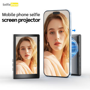T20 Magnetic SmartPhone Selfie Screen Projector Wireless Bluetooth Rear Camera Screen Monitor Display For Vlog Selfie Live Video
