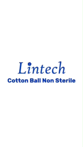 Lintech Cotton Ball สำลีก้อนกลม ผลิตจากฝ้ายธรรมชาติ 100% ปราศจากสารเรืองแสง ขนาด 0.351.40 กรัม จำนวน 450 กรัม / ซอง
