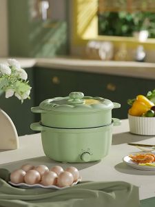 5L Multifunctional Electric Cooker With Steamer 1000W Non stick Rice Cooker Large Capacity Electric Pot Multicooker Hot Pot Cooker Electric Cooking Pot Electric Pot Multi Cooker Electric Frying Pan