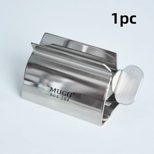 1pc Home Toothpaste Squeezer Stainless Steel Toothpaste Dispenser Simple and Practical Puts an end to Waste Bathroom Accessories