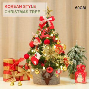 [iDS] Christmas Tree Korean Style Designs 45cm & 60cm Desktop Tabletop Christmas Tree Free Ornaments Small Christmas Tree