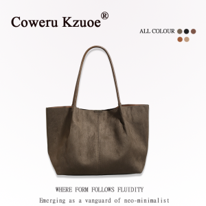 Large Capacity Suede-like Texture Tote Bag