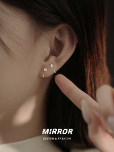 925 Sterling Silver Ear Hooks Shiny Flower Bud Earrings Womens Ear Jewelry Simple Stylish Fresh out Fashion Accessories