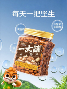 Three Squirrels | Large Pine Nuts Special Produce 500g