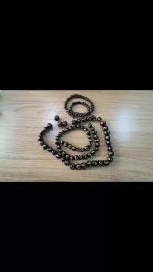 6-12mm 33-65pcsBlack Agate Mantra Prayer Beads - Round Loose Gemstone for DIY Jewelry  Fashionable Craft Accessories