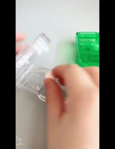 B.F. Square Round Transparent Pill or Tablet Cutter with Medicine Storage