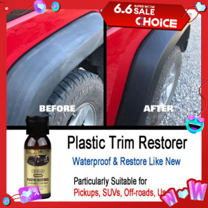 Car Plastic Restorer Ceramic Coating 2-3 Years Long-Lasting Protect Repair Whitening Black Shine Plastic Trim & Rubber Care