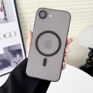 Matte Ultra-Thin For Magsafe Case For iPhone 16 16E 15 14 13 12 11 Pro Max Plus Magnetic Shockproof Hard Glass Lens Bumper Cover