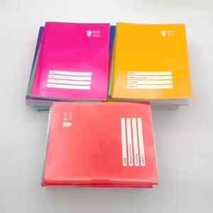 10PCS Film Cover Composition writing notebook grade 123 School Stationery Supplies for elementary 80LVS 6.5"x8.5"