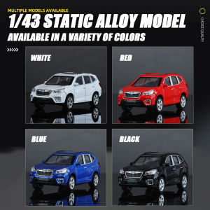2025 1/43 Scale Subaru Forester WRX STI Sports Cars Alloy Diecast Metal Classic Model Toy Kid Exquisite Gift Collection Decorati
