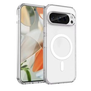 LS | For Google Pixel 10 Pro XL 7 8 9 11 Pro XL 10A 9A 8A Magsafe Magnetic Case Ultra Slim Crystal TPU Soft Transparent Bumper Cover