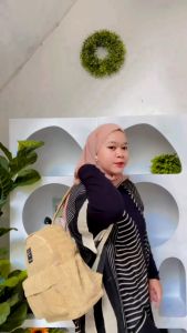 READY SIS Ransel Mini kain living multifungsi murah stylis kuat tebal produk semarang kanvas