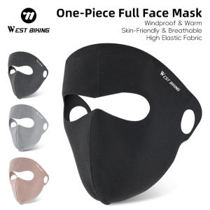 WEST BIKING Winter Full Face Mask Fleece Warm Men Women Sports​ Running Cycling Mask Windproof Breathable Traceless Face Cover Equipment