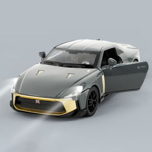LEO 1:32 Nissan GTR50 Supercar Diecast โมเดล รถอัลลอยด์รถยนต์ของเล่นคอลเลกชันของขวัญสําหรับเด็กชายสาว ของเล่นเด็ก