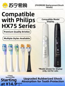 Universal Philips Sonicare Replacement Toothbrush Heads HX7533/7514/HX751v/HX751K Electric Toothbrush Head Deep Cleaning Adult