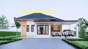 แบบบ้านปั้นหยา 1 ชั้น