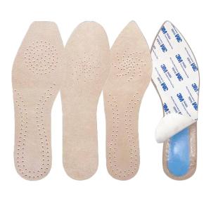 Ultra-Thin Mens Pigskin Shoe Inserts Womens Sandals Slippers Anti-Slip Leather Self-Adhesive Thin Model Shoe Inserts