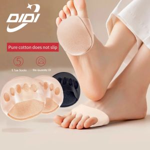 DIDI 1Pair Five Toes Forefoot Pads for Women High Heels Half Insoles Calluses Corns Foot Pain Care Absorbs Shock Socks Toe Pad Inserts