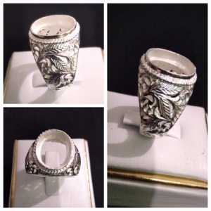 emban/cincin perak ukir