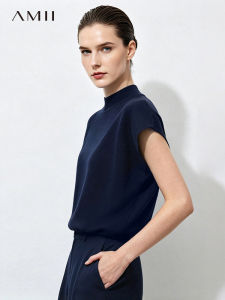AMII | Relaxed Fitting Slimming Short Knit Sweater