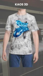 Kaos 3D 3 Dimensi Slank Logo Premium Bangkok Thailand