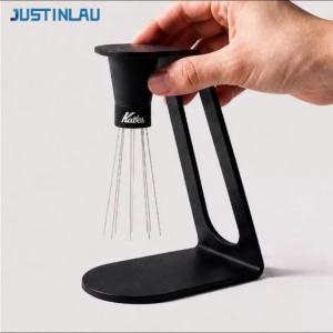 JUSTINLAU Coffee Powder Stirrer Magnetic Needle Espresso Distributor Aluminum Alloy Base Coffee Grounds Breaker Barista Tool