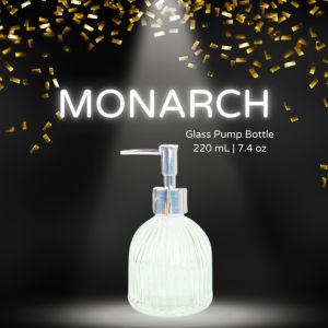 MONARCH Pump Glass Bottle | Botol Sanitizer Kaca | Botol Sabun Pump