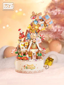 Loz | Musical Christmas Lighted Building Blocks for Girls Desktop Decor