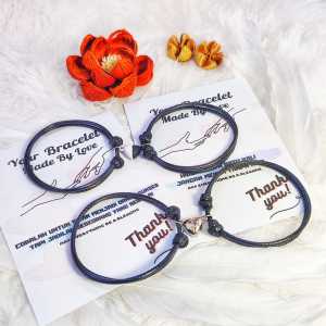 GELANG MAGNET COUPLE BENTUK LOVE GELANG COUPLE MAGNET LOVE HITAM PUTIH MAGNET MAGNET BENTUK HATI