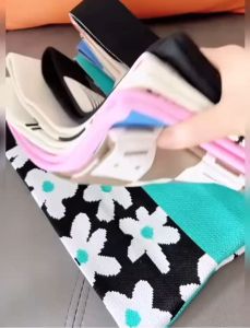 กระเป๋าถือลําลอง ผ้าถัก ลายสก๊อต แฮนด์เมด คู่ด้วย เครื่องมือการจัดเก็บง่าย ZB65