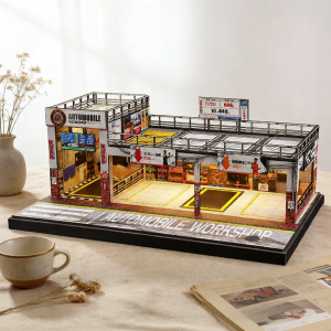 SHOUCANGJIA | Mô hình Garage 2 tầng tỷ lệ 1:64